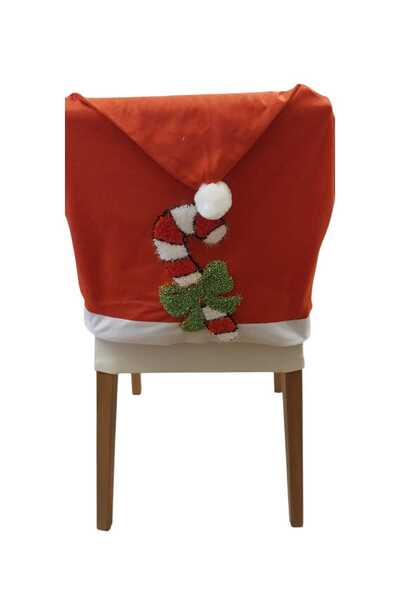 handedizayn Christmas Gift Ornament Christmas Baton Candy Patterned Chair Cover