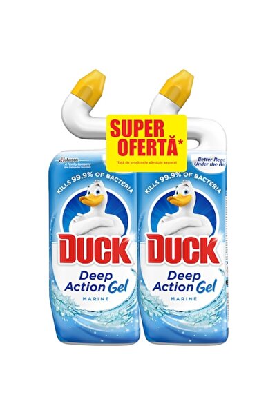 DUCK Pachet 2 x Anitra Deep Action Gel Dezinfectant Toaletă Marină 750ml