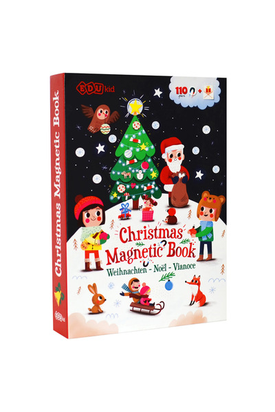 Edukid Carte magnetică educativă - Crăciun, EDUkid, 3 ani +