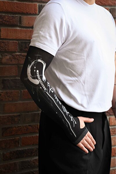 SWANKYSOCKS Oyuncu & Sporcu Yarım Eldivenli Kol Kolluk – Parmak Detaylı Arm S...