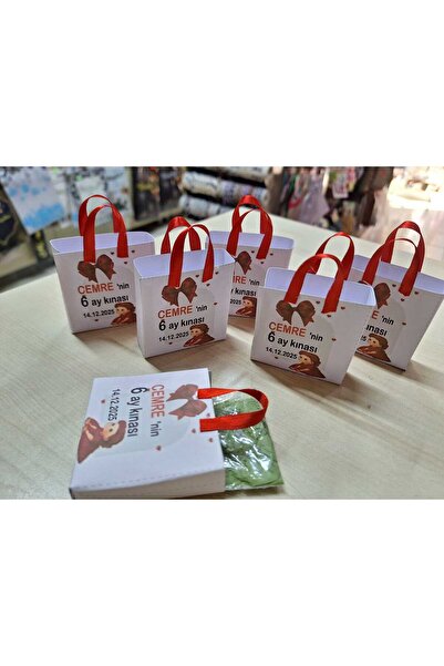 Büşra Süsleme DAĞITMALIK 6 AY KINASI , KINA HEDİYELİĞİ 50 Lİ