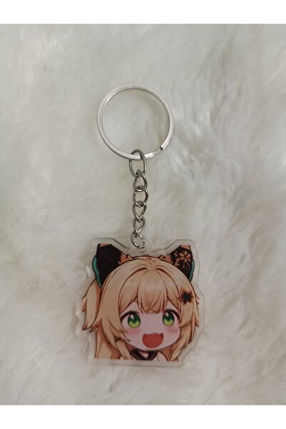mertfigur Genshin Acrylic Anime Keychain Bag Ornament (4 cm)