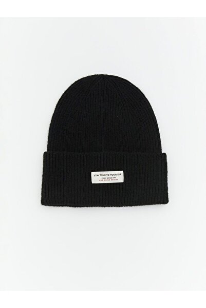 LC Waikiki Women's Beret with Lettering Embroidery
