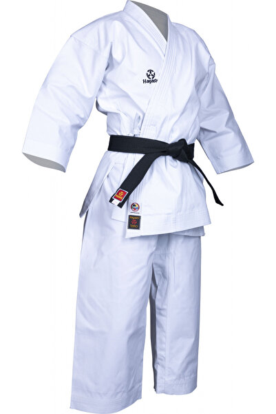 Hayashi Karate -GI „Tenno” (aprobat WKF) - Alb, 12 oz, dimensiune 200 cm