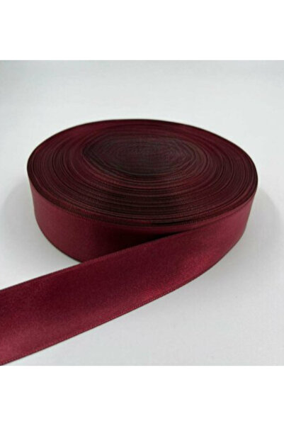 BUKET DÜNYASI SATEN KURDELE 4 CM BORDO RENK 10 METRE - SÜSLEME, SOLMAYAN GÜL