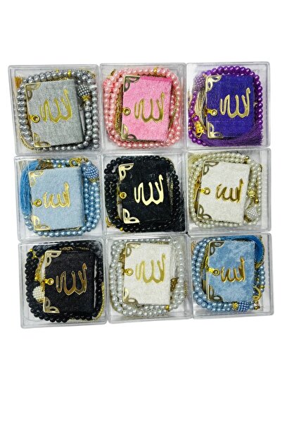 Muensu 5 Adet Karışık Renk Yasin Tesbih Seti, Hac Umre Hediyelik Eşya, Ucuz Set