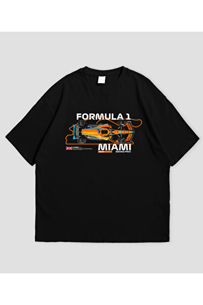 SVART WEAR Ландо Норис Маями Принтирана Овърсайз Унисекс Тениска