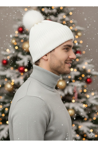 STELLA VESTİNO Kışlık Ponponlu Örgü Bere | Kadın & Erkek Unisex Kalın Kışlık Bere