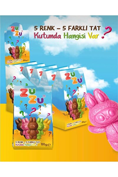 Pofika Labubu Figürlü 5 Farklı Sürpriz Dolgu Ve Renkli Çikolata 80Gr*2 Adet
