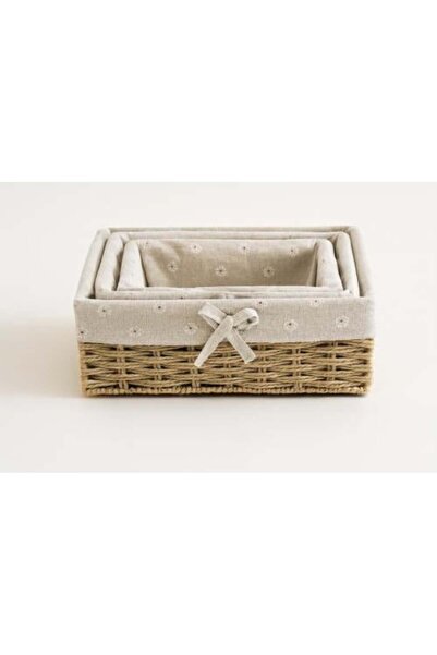 Generic Elegant and Practical 3-Piece Storage and Organization Basket Set