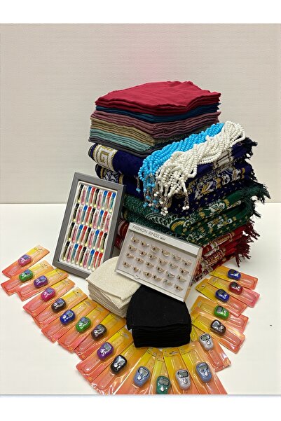 Hac AVM 20 Kişilik Hac Umre Hediyelik Seti – Seccade, Yazma, Tesbih, Takke, K...