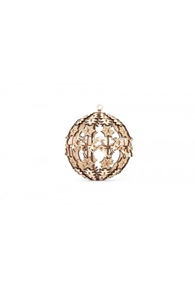 EWA Puzzle 3D, Glob de Crăciun, EWA, lemn, 109 piese