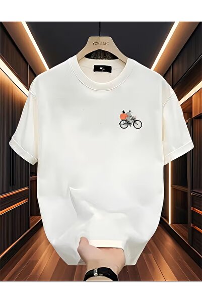 LELVANİ تي شيرت كوري ياباني على الموضة الهندسية مطبوع