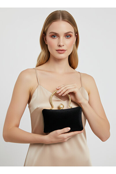 Wedding Fashion Geantă de seară pentru femei din catifea ondulată de lux, cu ...