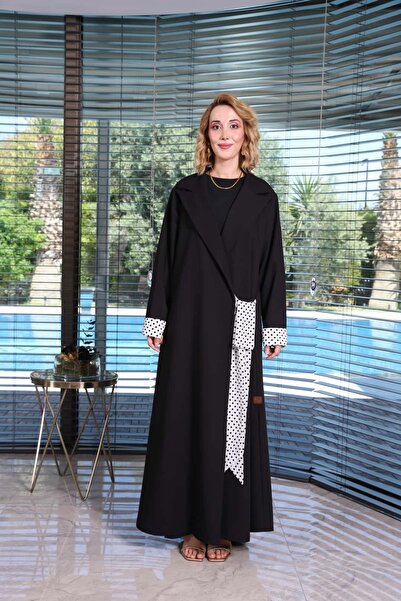 CEHZ CEKET ABAYA PUANTİYE KUŞAKLI 0023