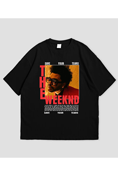 SVART WEAR The Weeknd με τύπωμα oversized Unisex T-Shirt