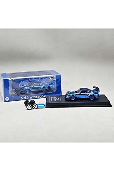 MODEL CM 164 Porsche 964 Widebody Chrome Blue CM64-964-CHROMEBLUE