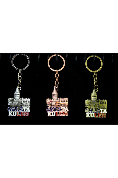 Livenda Metal Galata Tower Keychain Liv337
