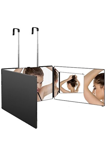 NEXTWAVE NextWave™ 360° Foldable Portable Height Adjustable Makeup Mirror, Black