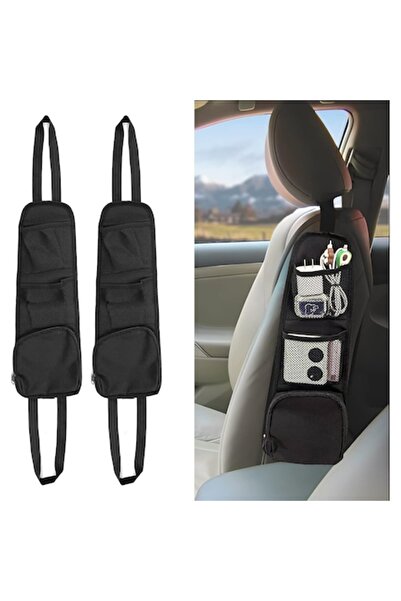 NEXTWAVE Set de 2 organizatoare laterale auto, cu plasă și buzunare, montare ...