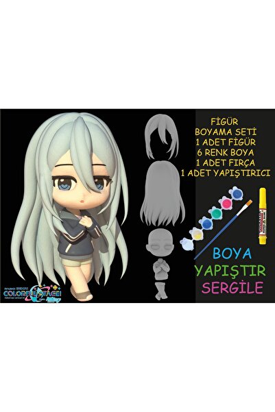 nihonwosekai Hatsune Miku Colorful Pjsekai Anime Figürü Boyama Seti Yoisaki K...