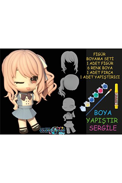 nihonwosekai Hatsune Miku Colorful Pjsekai Anime Figürü Boyama Seti Akiyama M...