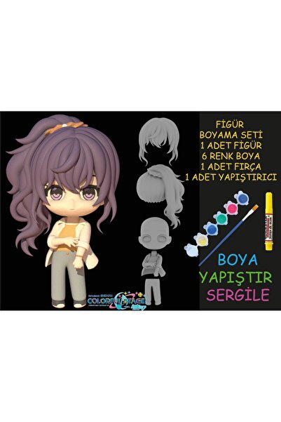 nihonwosekai Hatsune Miku Colorful Pjsekai Anime Figürü Boyama Seti Asahina M...