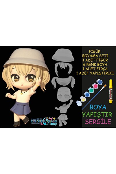 nihonwosekai Hatsune Miku Colorful Pjsekai Anime Figürü Boyama Seti Azusawa K...