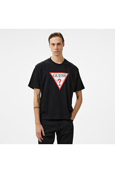 Guess Iconic Organic Heavy 205 Erkek Siyah T-Shirt