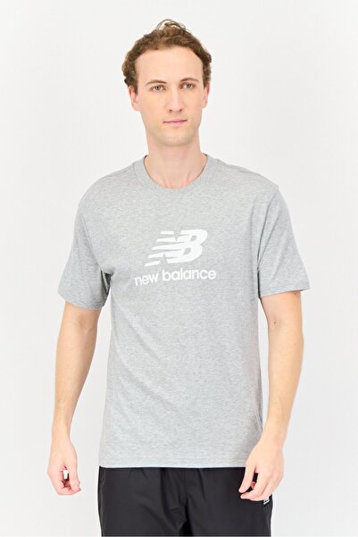 New Balance Men Relaxed Fit Short Sleeve Outdoor T-Shirt, Grey