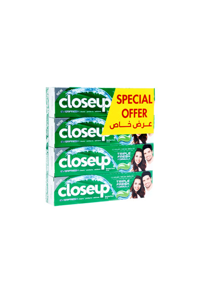 Closeup Mint Toothpaste 75 ml 4-Pack Special Offer