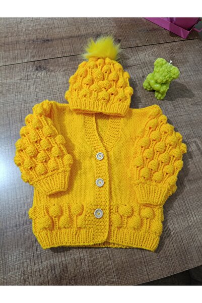 EL ÖRGÜSÜ CİCİ BEBE EL ÖRGÜSÜ KIZ HIRKA+BERE