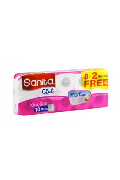 Sanita Club Toilet Paper 11*9.6cm 8 +2 Free