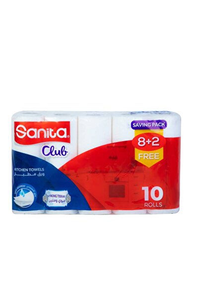 Sanita Club Kitchen Paper 27.1*22.4cm 8+2 Rolls