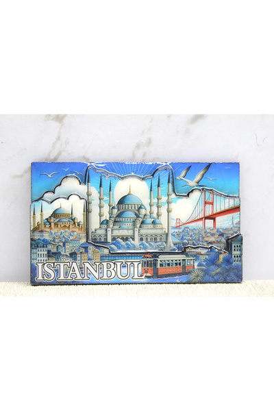 Livenda Wooden Istanbul Themed Magnet Liv562