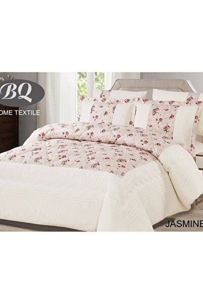 Home مفرش سرير مبطن مقاس مزدوج، لحاف قطن مرقع مقاس كينغ، طقم لحاف ووسادة، E-230X250 سم