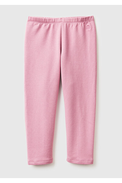 United Colors of Benetton Κοριτσίστικα κολάν με κεντημένο λογότυπο Dusty Rose...
