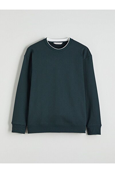 LC Waikiki LCW Vision Bisiklet Yaka Erkek Kalın Sweatshirt