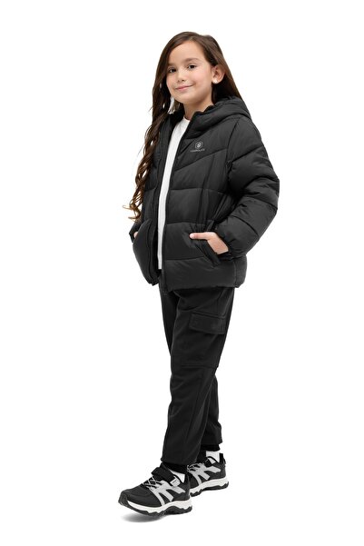 lumberjack BL TP 1-W24MAT10 5PR Siyah Unisex Çocuk Mont