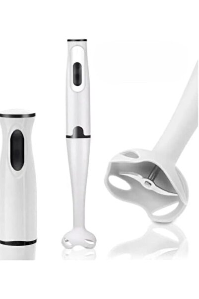 Denx خلاط يدوي DX2012 بقوة 400 واط - شفرة مزدوجة من الفولاذ المقاوم للصدأ، متعدد الوظائف