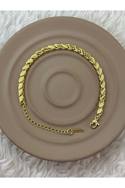 BY YASİN TOPÇU 💛✨ Gold Pullu Arpa Zincir Şık Bileklik ✨💛