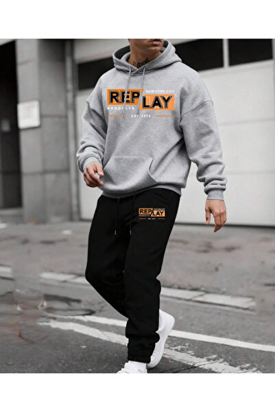 Ordorin Replay Baskılı Erkek Eşofman Takımı