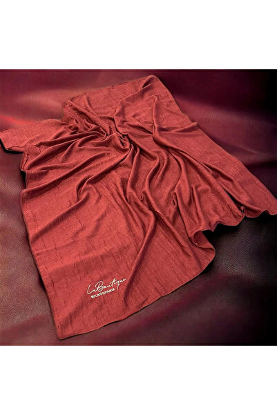 LA BOUTIQUE وشاح BE HAPPY باللون الوردي