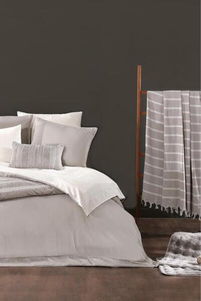 Çeyiz Diyarı Lipa Luxury Comforter 13 Piece Dowry Set Beige