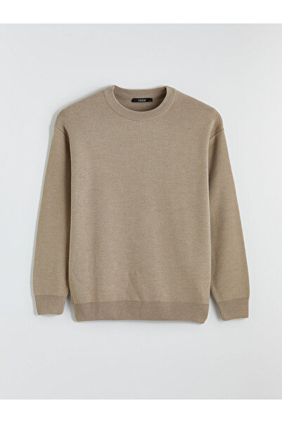 LC Waikiki Rmz Gi̇yi̇m Farkiyla Zero Roba Collar Men's Knitwear Sweater