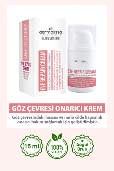 all about skin derma lissa dermo cosmetics Göz Çevresi Onarıcı Krem 15 ML
