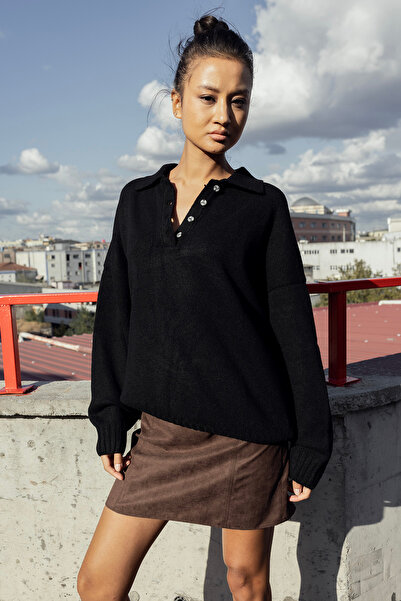 Nisan Pulover tricotat cu guler POLO