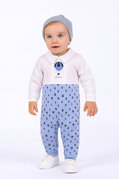 Lilo Co رومبير بأكمام طويلة مطبوع عليه بالونات للأولاد الرضع