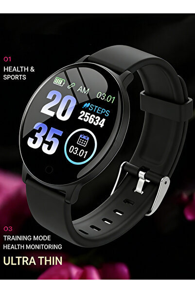 X SPRING Smart Bracelet B39K waterproof sports watch in high definition, heart rate sleep monitor (black)