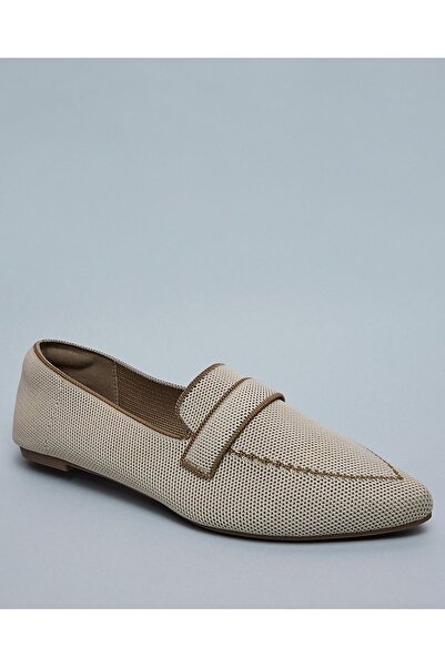 R&B Women'S Beige Textured Slip On Shoes